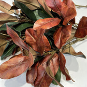 43 Inch Real Touch Magnolia Branch, Lifelike Silk Artificial Flower Stem for Wedding and Home Decor