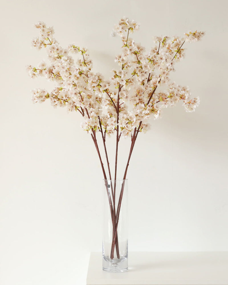 40 Inch Extra Long Cherry Blossom Stems 10 Pcs Silk Artificial Flowers for Tall Vases