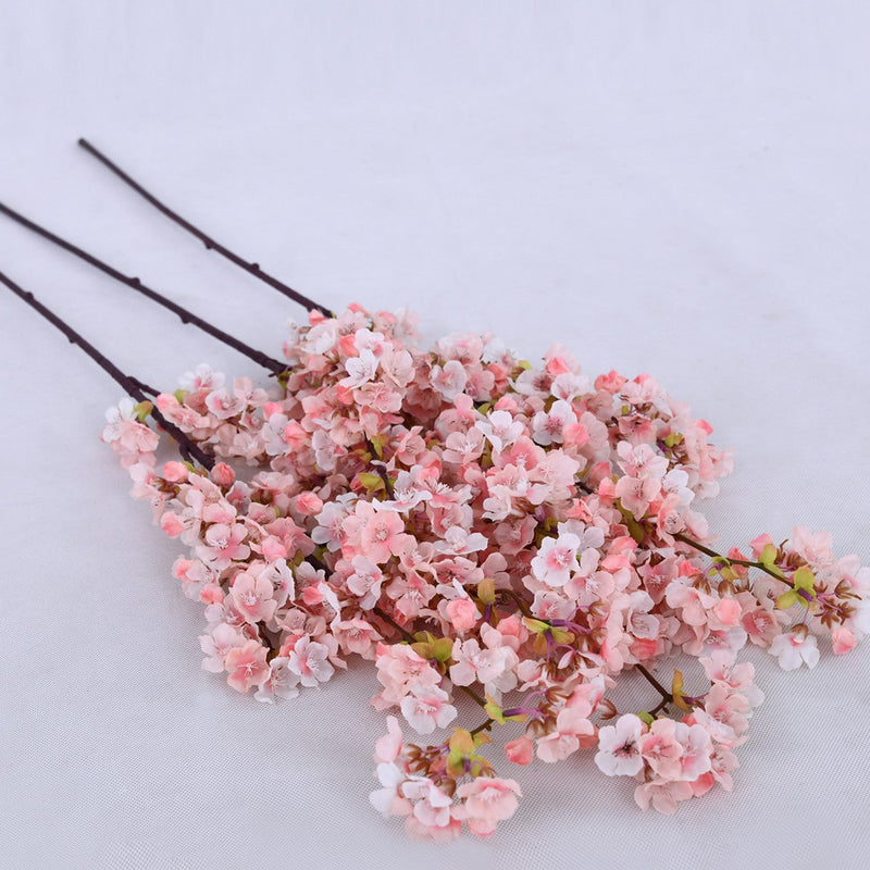 40 Inch Extra Long Cherry Blossom Stems 10 Pcs Silk Artificial Flowers for Tall Vases
