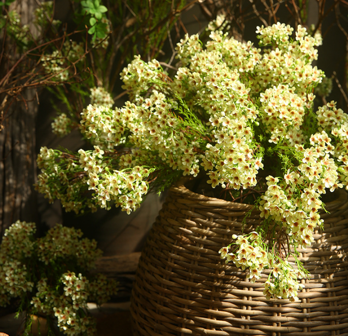 31 Inch Artificial Wax Flower Stems Chamelaucium Uncinatum Bulk Quantity