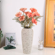20 Inch Artificial Faux Poppy Bush 1 Stem Silk Flower for Home Decor