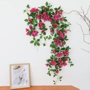59 Inch Artificial Bougainvillea Hanging Vines UV Resistant Outdoor Decor Bulk Quantity