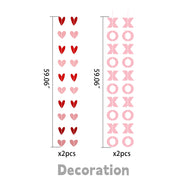 Pink Heart Spiral Wedding Decorations - 7 Styles Valentine's Day Proposal Paper Flower Ball Garlands