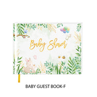 Minimalist Wedding Guest Book - Spiral Bound with Gold Foil 120 Pages