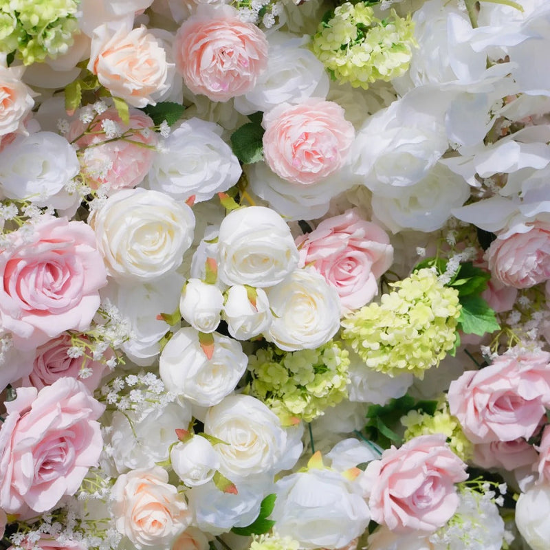 5D Fabric Floral Wall Panels Bulk Set, Customizable Luxury Artificial Flowers for Event Decor