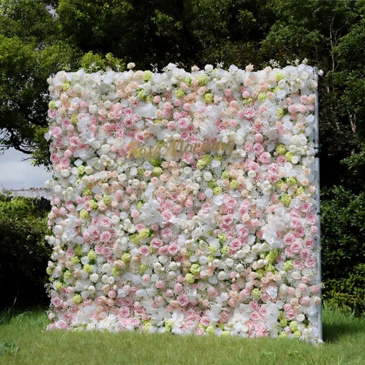 5D Fabric Floral Wall Panels Bulk Set, Customizable Luxury Artificial Flowers for Event Decor