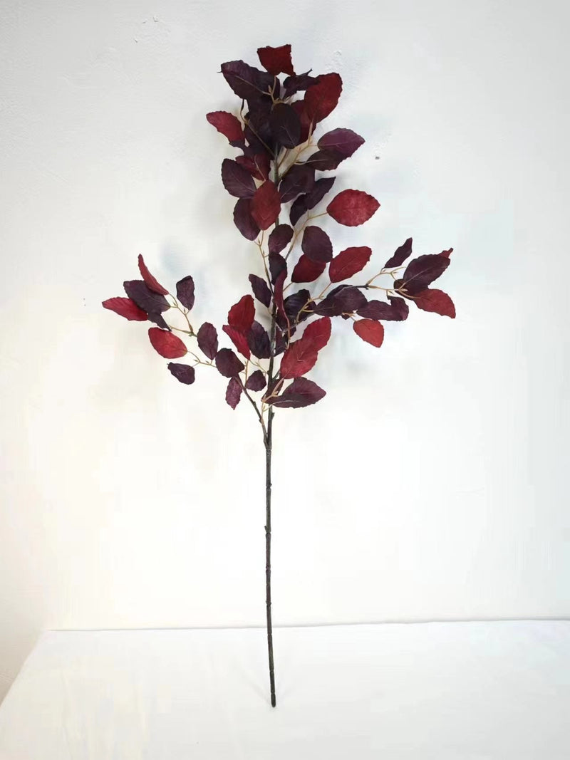 39 Inch Extra Tall Autumn Fagus Leaf Plum Branches 6 Stems Fall Artificial Plants