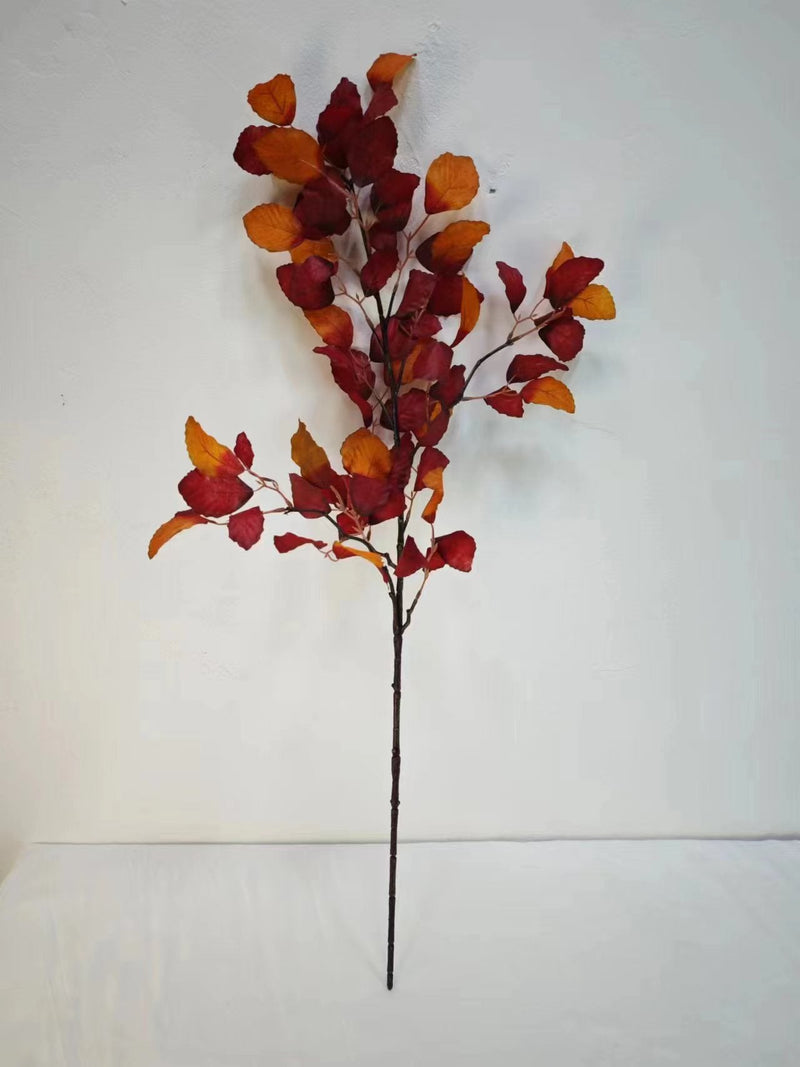 39 Inch Extra Tall Autumn Fagus Leaf Plum Branches 6 Stems Fall Artificial Plants