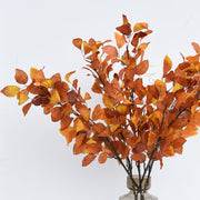 39 Inch Extra Tall Autumn Fagus Leaf Plum Branches 6 Stems Fall Artificial Plants