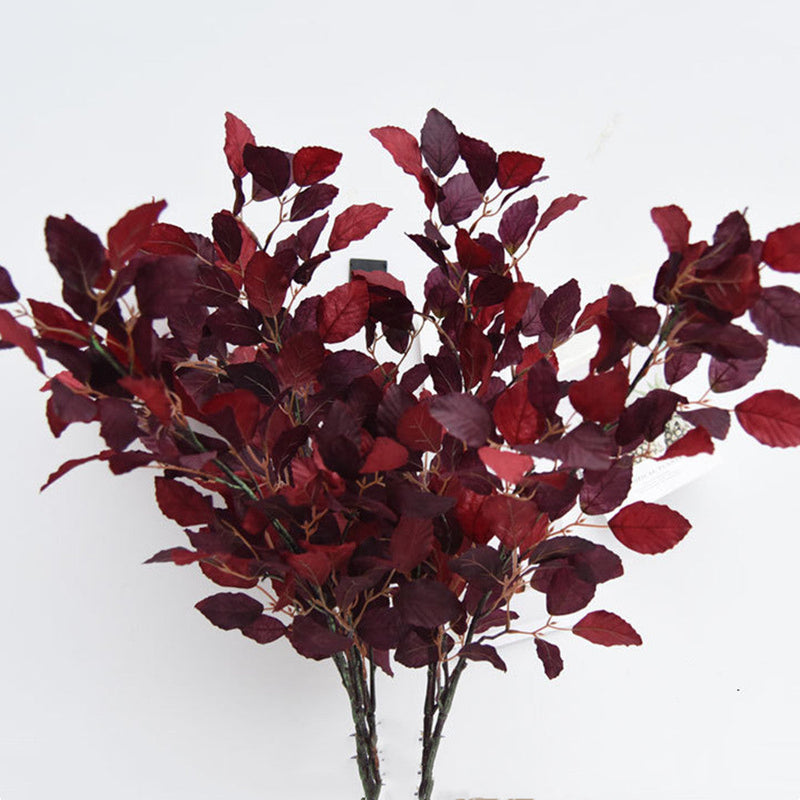 39 Inch Extra Tall Autumn Fagus Leaf Plum Branches 6 Stems Fall Artificial Plants