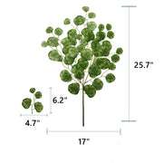 6 Pcs 25 Inch Artificial Eucalyptus Stems with Leaves for Floral Arrangements Fall Decorations