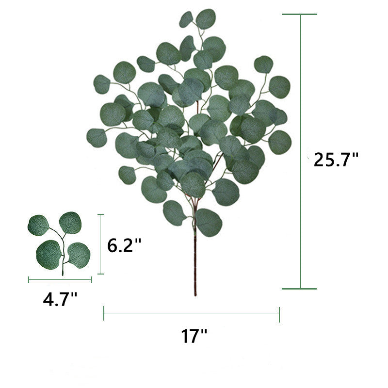 6 Pcs 25 Inch Artificial Eucalyptus Stems with Leaves for Floral Arrangements Fall Decorations