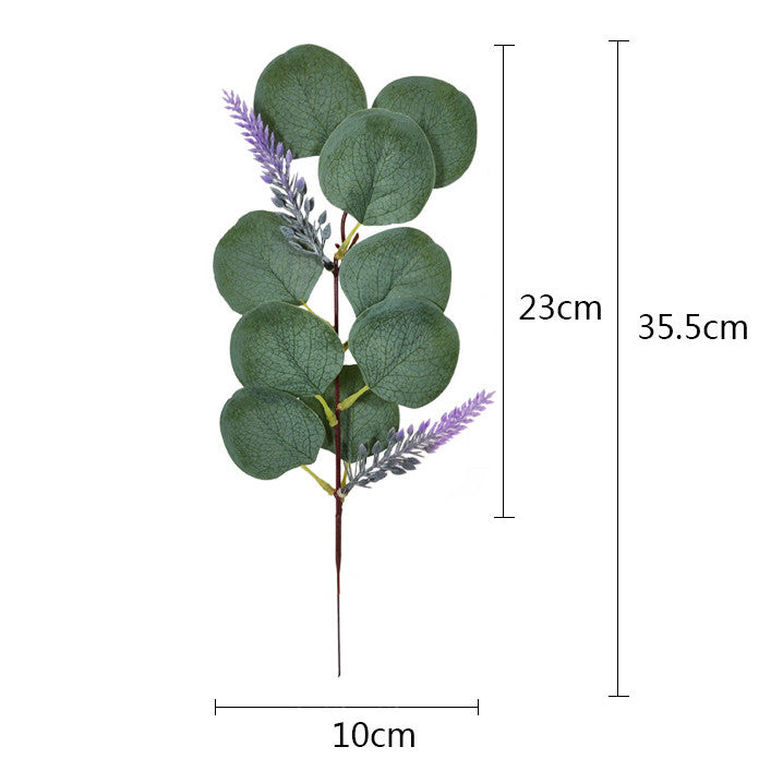 10 Pcs Artificial Eucalyptus Leaves Stems 13.7 Inch Bulk Silk Plant Green