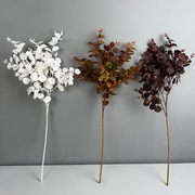 27.5 Inch Artificial Silk Eucalyptus Leaves Branches 10 Pcs Bulk Floral Arrangement