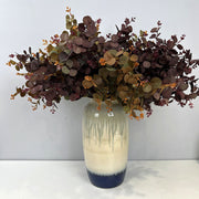 27.5 Inch Artificial Silk Eucalyptus Leaves Branches 10 Pcs Bulk Floral Arrangement