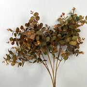 27.5 Inch Artificial Silk Eucalyptus Leaves Branches 10 Pcs Bulk Floral Arrangement