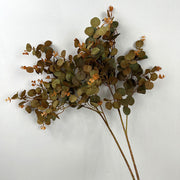 27.5 Inch Artificial Silk Eucalyptus Leaves Branches 10 Pcs Bulk Floral Arrangement