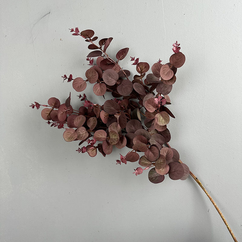 27.5 Inch Artificial Silk Eucalyptus Leaves Branches 10 Pcs Bulk Floral Arrangement