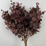 27.5 Inch Artificial Silk Eucalyptus Leaves Branches 10 Pcs Bulk Floral Arrangement