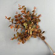 27.5 Inch Artificial Silk Eucalyptus Leaves Branches 10 Pcs Bulk Floral Arrangement