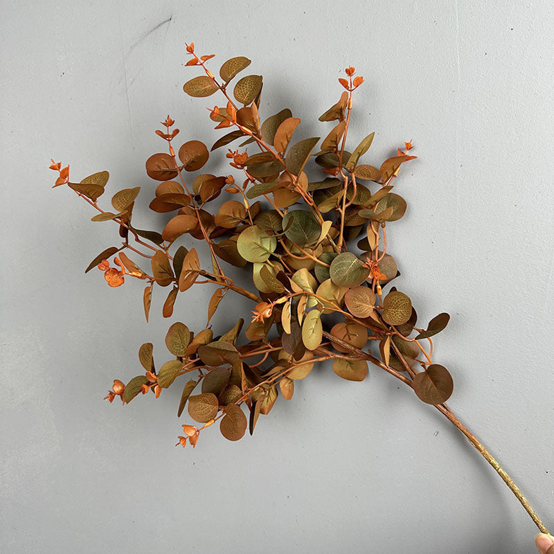 27.5 Inch Artificial Silk Eucalyptus Leaves Branches 10 Pcs Bulk Floral Arrangement