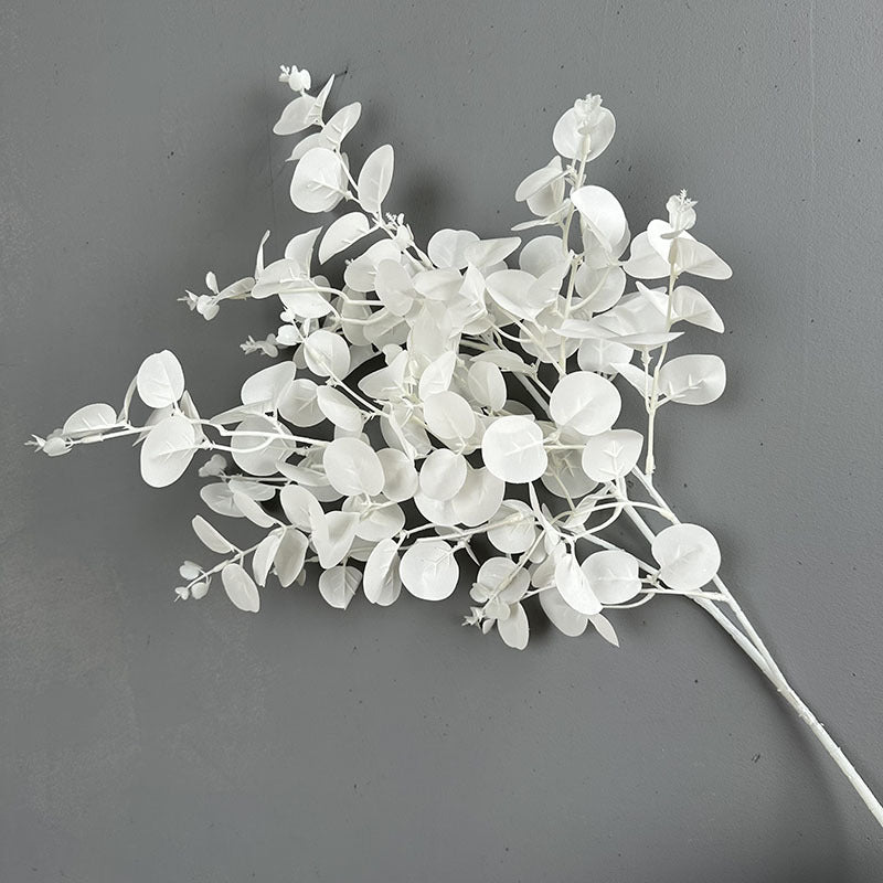 27.5 Inch Artificial Silk Eucalyptus Leaves Branches 10 Pcs Bulk Floral Arrangement