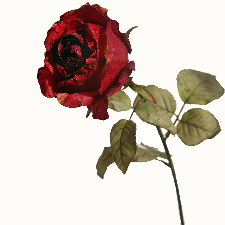 26 Inch Quicksand Silk Roses Stems, 10 Pcs Bulk Fall Artificial Flowers