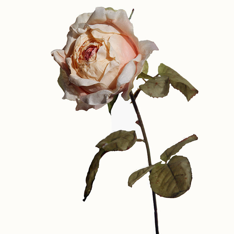 26 Inch Quicksand Silk Roses Stems, 10 Pcs Bulk Fall Artificial Flowers