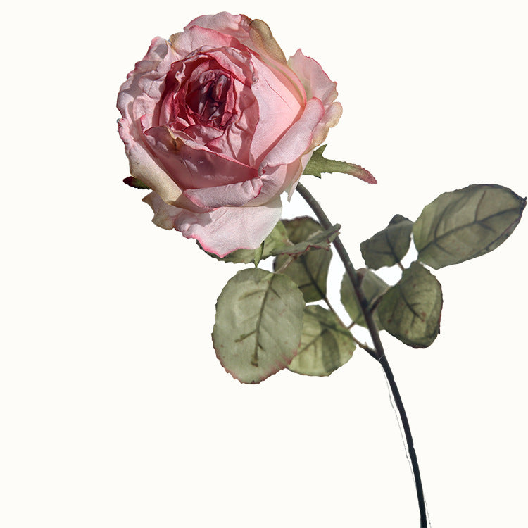 26 Inch Quicksand Silk Roses Stems, 10 Pcs Bulk Fall Artificial Flowers