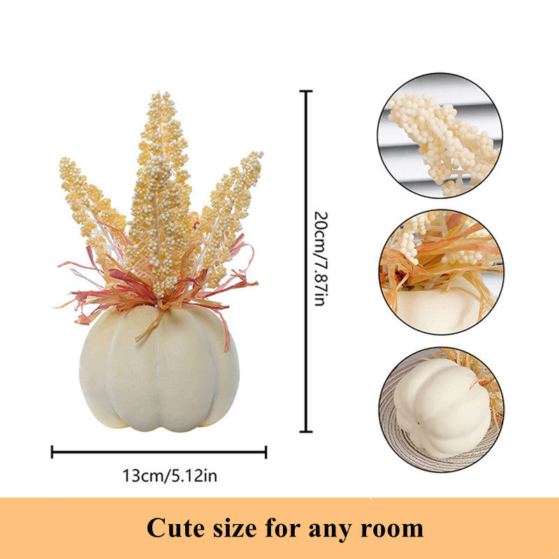 10 Pcs Artificial Pumpkin Flower Arrangements Harvest Festival Decorations Bulk
