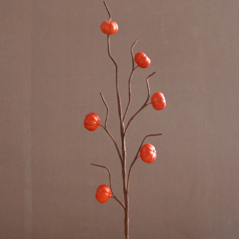10 Pcs 27.5 Inch Artificial Pumpkin Branches Bouquet Fall Decor for Thanksgiving Home