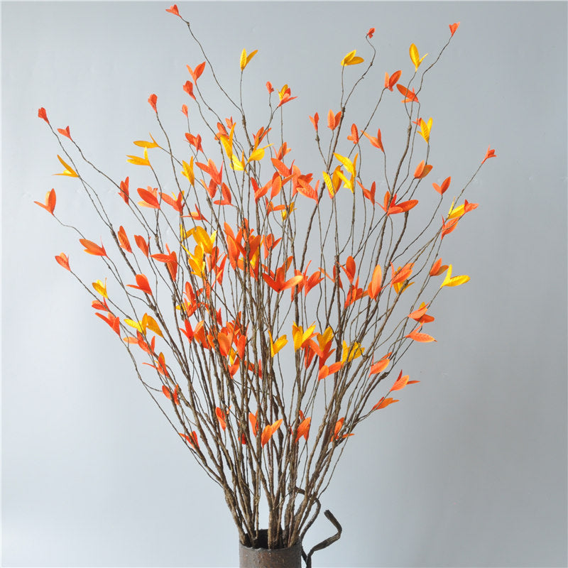 37 Inch Artificial Fall Leaves Spray 10 Pcs Autumn Leaves for Home Floral Arrangement