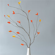 37 Inch Artificial Fall Leaves Spray 10 Pcs Autumn Leaves for Home Floral Arrangement