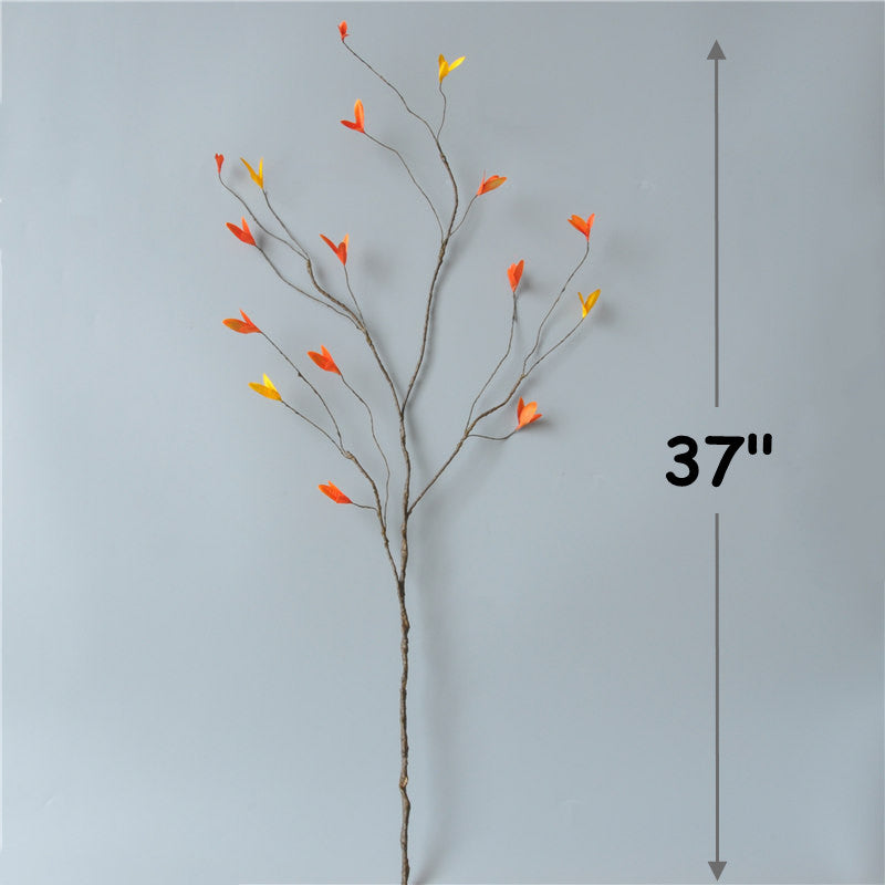 37 Inch Artificial Fall Leaves Spray 10 Pcs Autumn Leaves for Home Floral Arrangement