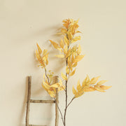 Artificial Fall Leaves Stems Bulk, 12 Inch Autumn Greenery Branches Leaf Bouquet, 10 Pcs