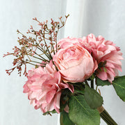 Silk Artificial Dahlia Fall Flowers Bouquet, Small, Bulk Quantity for Arrangements