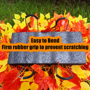 32 Inch Sunset Orange Artificial Mums Cemetery Flower Saddle for Headstone - Bulk Quantity