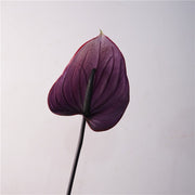 30 Inch Real Touch Anthurium Stem - Lifelike Artificial Flower for Wedding and Home Decor