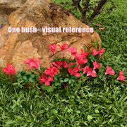 2 Pcs Artificial Silk Azalea Hanging Flowers, Realistic Faux Blooms, UV Resistant, No Fade, for Home Garden Balcony Yard