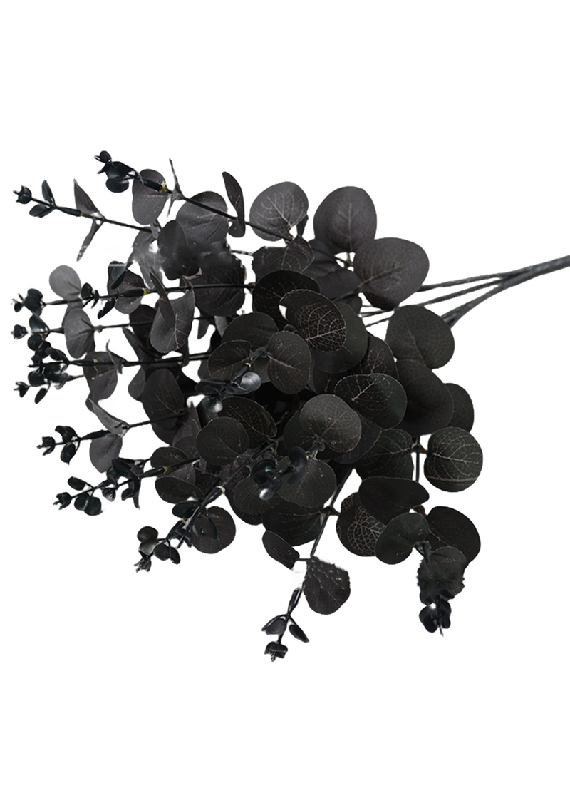 18 Inch Faux Eucalyptus Bush 10 Pcs Greenery Artificial Plants for Autumn Winter Arrangements