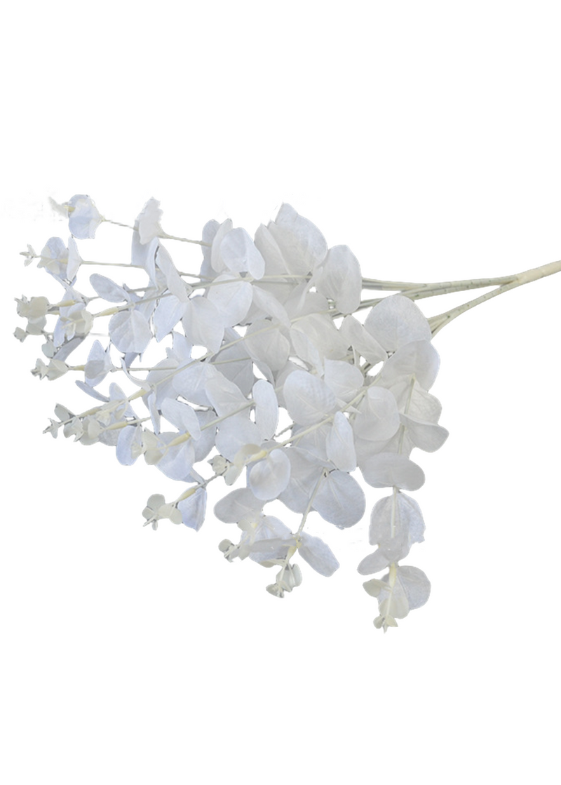 18 Inch Faux Eucalyptus Bush 10 Pcs Greenery Artificial Plants for Autumn Winter Arrangements