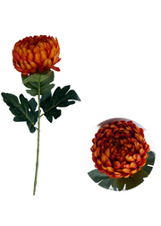 5 Pcs Faux Chrysanthemum Kiku Flower Buds Stems, 14 Colors, 14 Inch Artificial Autumn Flowers for Centerpiece