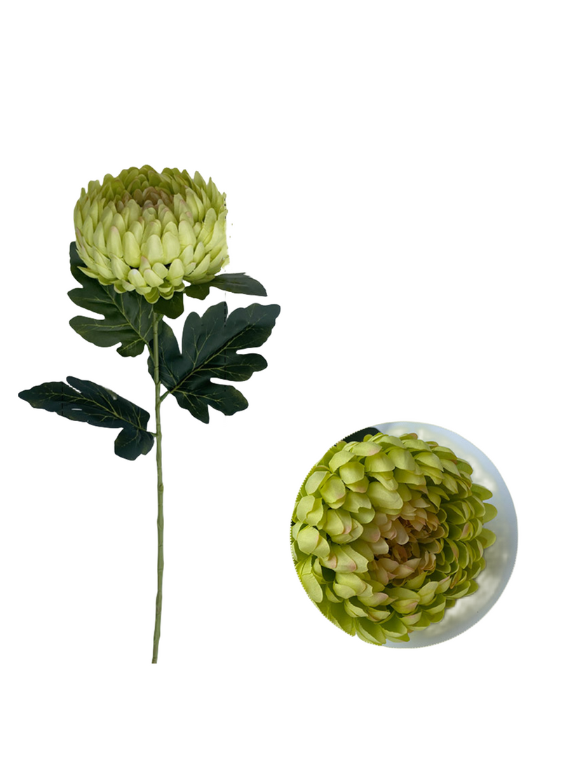 5 Pcs Faux Chrysanthemum Kiku Flower Buds Stems, 14 Colors, 14 Inch Artificial Autumn Flowers for Centerpiece