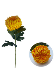 5 Pcs Faux Chrysanthemum Kiku Flower Buds Stems, 14 Colors, 14 Inch Artificial Autumn Flowers for Centerpiece