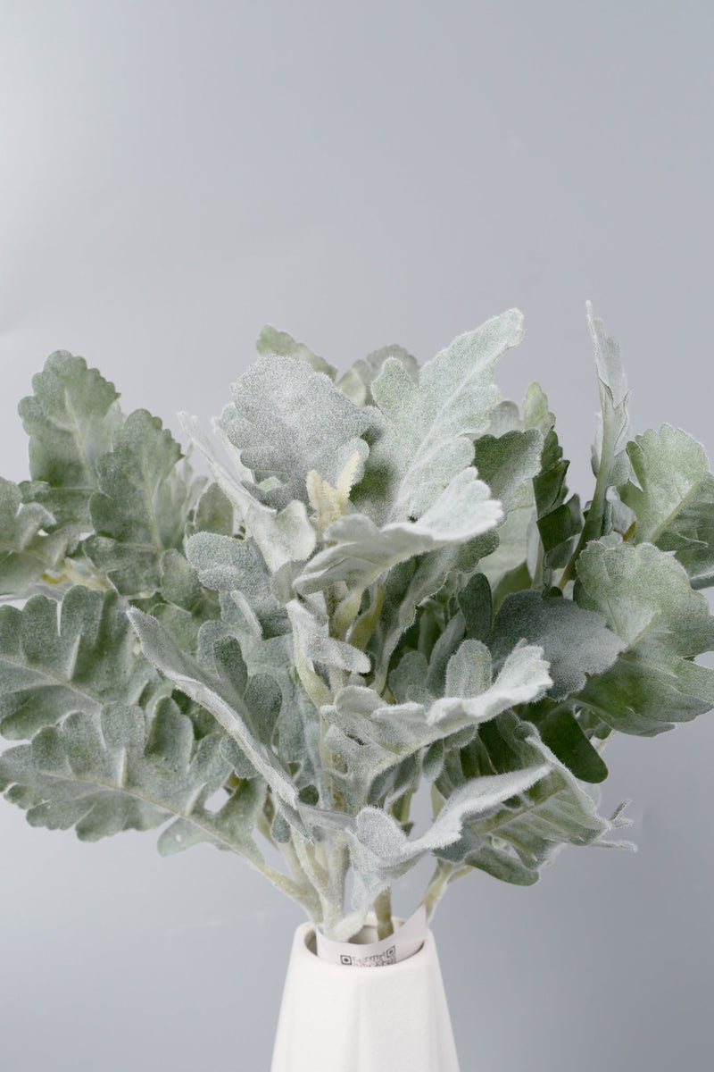 Real Touch Lamb's Ear Stem Artificial Plant Green 12 Inch Silk Leaf Stem