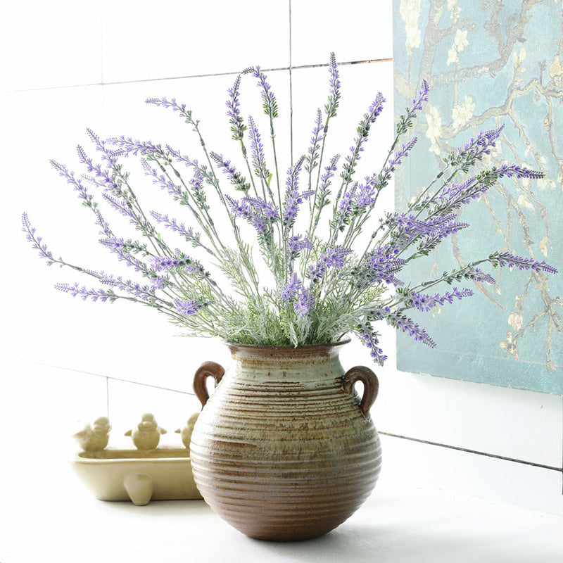 20 Inch Lavender Stems Bulk 10 Pcs Artificial Faux Silk Fall Branches