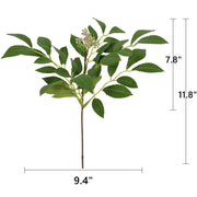 Faux Long Leaf Eucalyptus & Berry Plant Stems 11 Inch 4 Styles Bulk Artificial Greenery