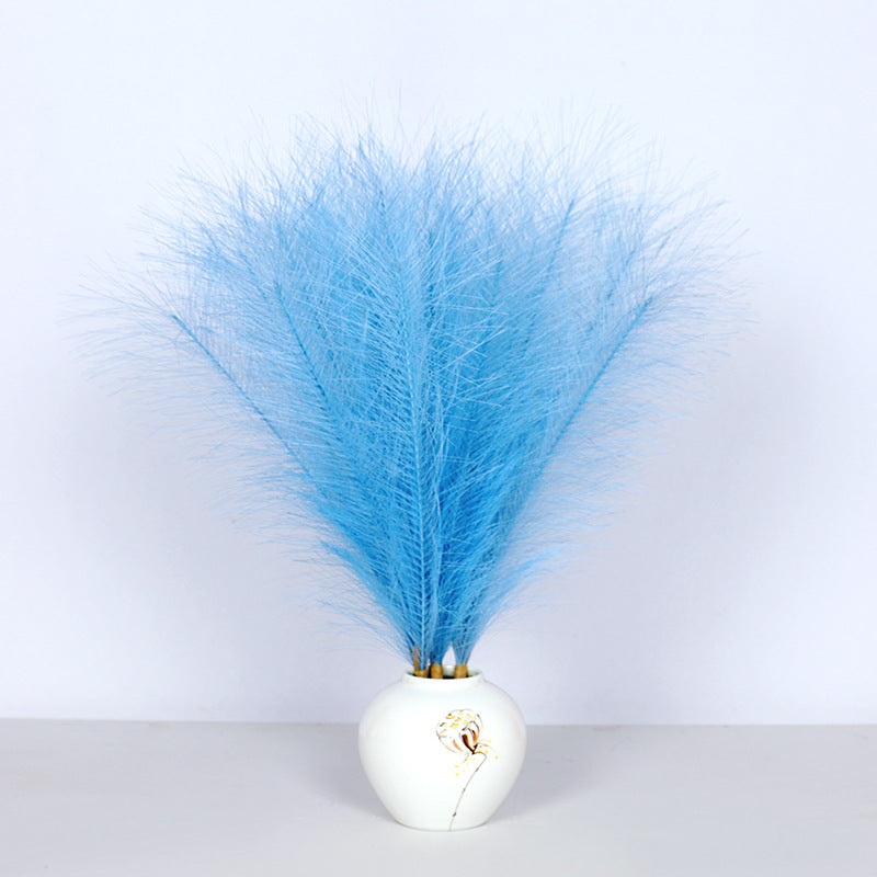 8 Colors Faux Pampas Grass Stems 17 Inch 2 Pcs Bulk Artificial Fall Decor