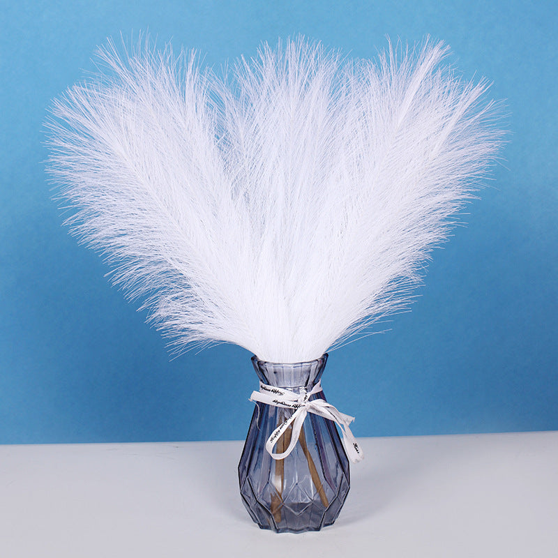8 Colors Faux Pampas Grass Stems 17 Inch 2 Pcs Bulk Artificial Fall Decor
