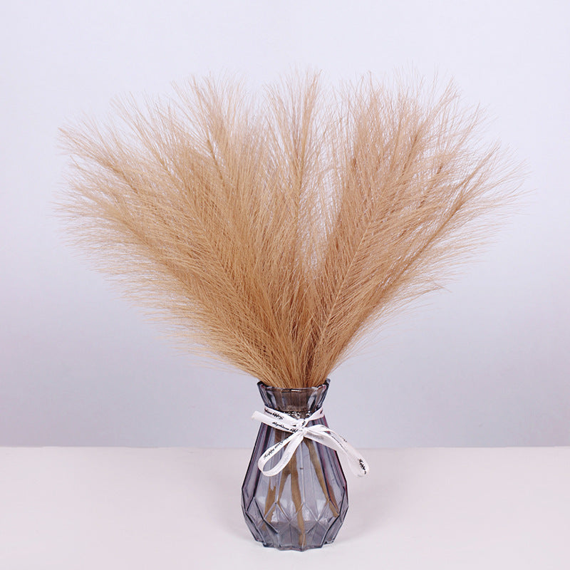 8 Colors Faux Pampas Grass Stems 17 Inch 2 Pcs Bulk Artificial Fall Decor